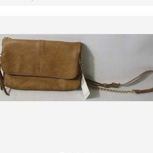NWT Urban Expressions Brown Ivy Foldover Crossbody